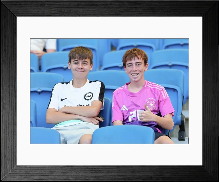 Framed Print : Brighton and Hove Albion v Wolfsburg Pre-Season Friendly 09AUG25 Framed Print : Brighton and Hove Albion v Wolfsburg Pre-Season Friendly 09AUG25