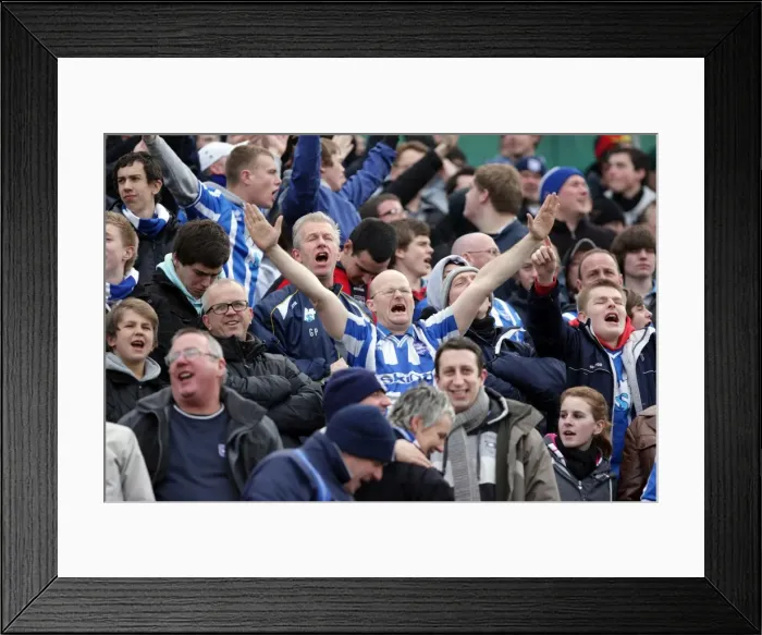 Framed Print : Brighton And Hove Albion Past Seasons: Season 2010-11: Season 2010-11 Home Games: Carlisle United