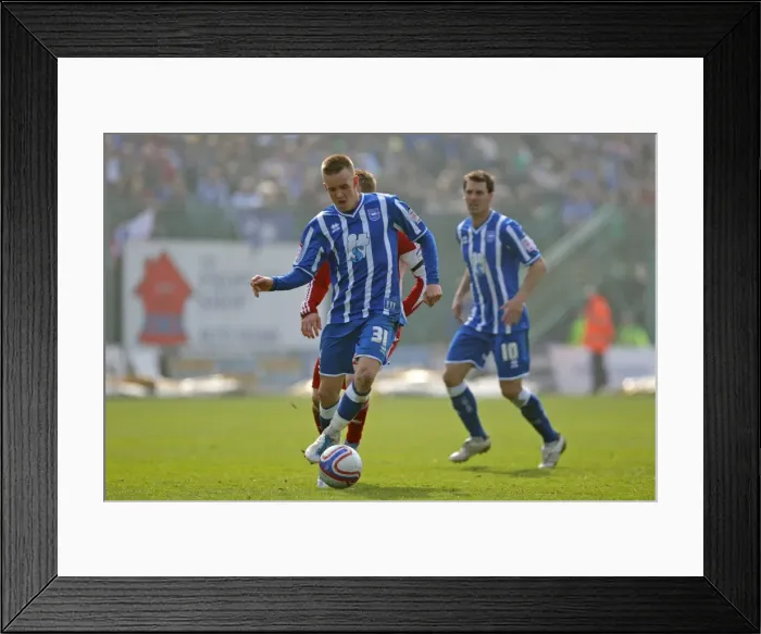 Framed Print : Brighton & Hove Albion 2010-11 Home Season: Swindon Town Match