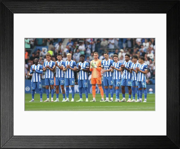 Framed Print : Brighton and Hove Albion v Fulham Premier League 16AUG25 Framed Print : Brighton and Hove Albion v Fulham Premier League 16AUG25
