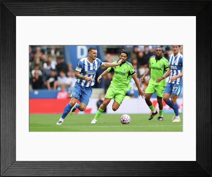 Framed Print : Brighton and Hove Albion v Fulham Premier League 16AUG25 Framed Print : Brighton and Hove Albion v Fulham Premier League 16AUG25