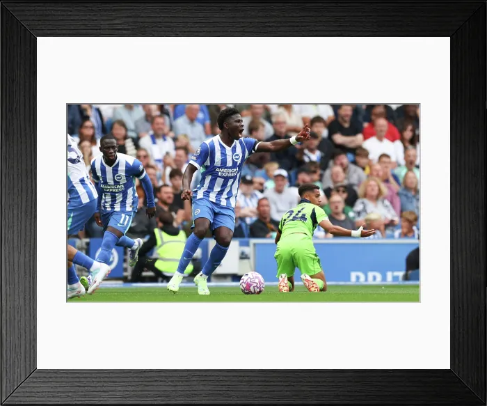 Framed Print : Brighton and Hove Albion v Fulham Premier League 16AUG25 Framed Print : Brighton and Hove Albion v Fulham Premier League 16AUG25