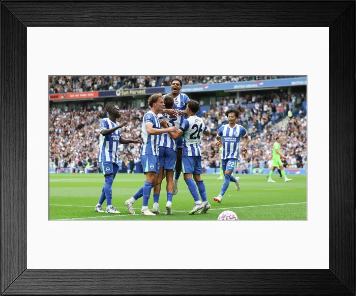 Framed Print : Brighton and Hove Albion v Fulham Premier League 16AUG25 Framed Print : Brighton and Hove Albion v Fulham Premier League 16AUG25