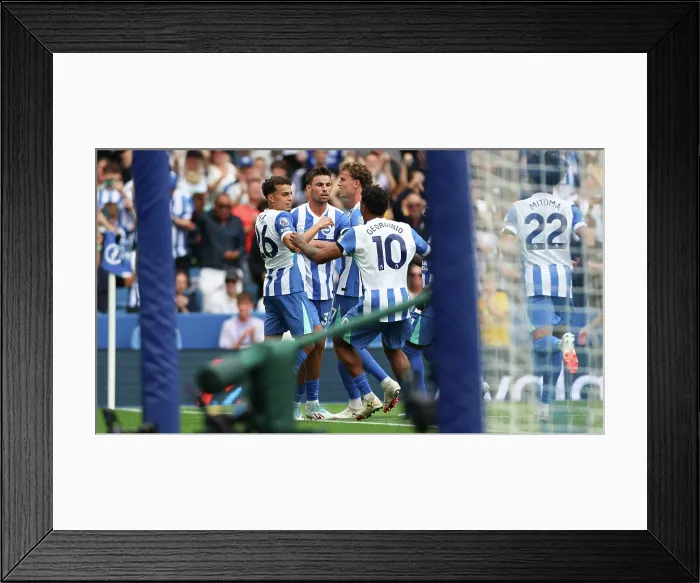 Framed Print : Brighton and Hove Albion v Fulham Premier League 16AUG25 Framed Print : Brighton and Hove Albion v Fulham Premier League 16AUG25