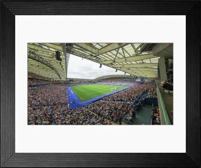 Framed Print : Brighton and Hove Albion v Fulham Premier League 16AUG25