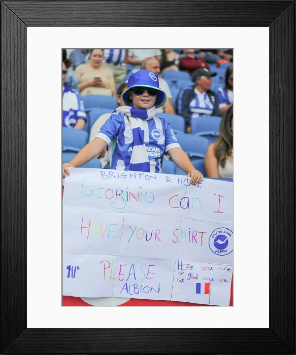 Framed Print : Brighton and Hove Albion v Fulham Premier League 16AUG25 Framed Print : Brighton and Hove Albion v Fulham Premier League 16AUG25