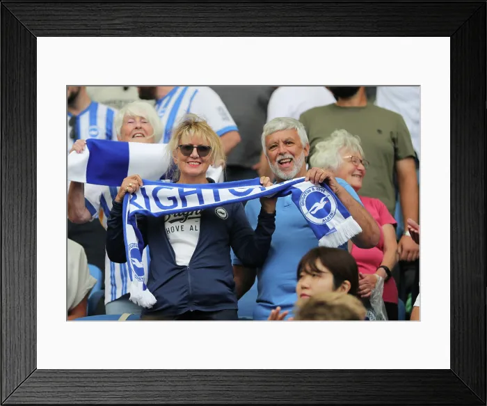 Framed Print : Brighton and Hove Albion v Fulham Premier League 16AUG25 Framed Print : Brighton and Hove Albion v Fulham Premier League 16AUG25