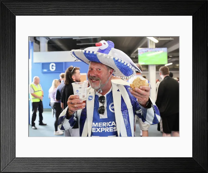 Framed Print : Brighton and Hove Albion v Fulham Premier League 16AUG25 Framed Print : Brighton and Hove Albion v Fulham Premier League 16AUG25