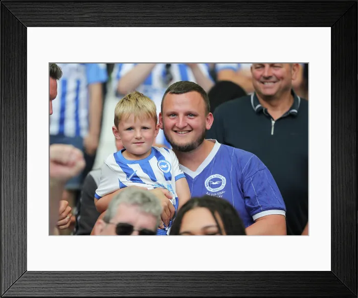 Framed Print : Brighton and Hove Albion v Fulham Premier League 16AUG25