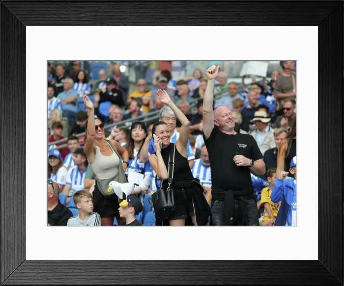 Framed Print : Brighton and Hove Albion v Fulham Premier League 16AUG25 Framed Print : Brighton and Hove Albion v Fulham Premier League 16AUG25