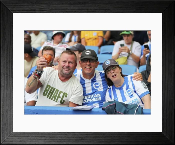 Framed Print : Brighton and Hove Albion v Fulham Premier League 16AUG25 Framed Print : Brighton and Hove Albion v Fulham Premier League 16AUG25