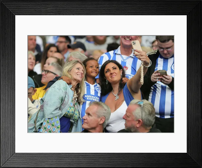 Framed Print : Brighton and Hove Albion v Fulham Premier League 16AUG25