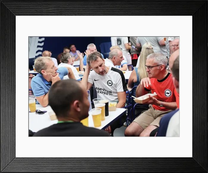 Framed Print : Brighton and Hove Albion v Fulham Premier League 16AUG25