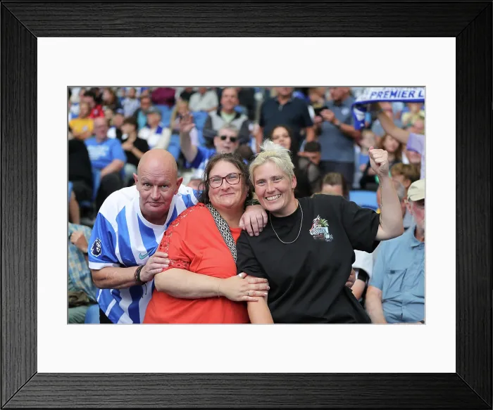 Framed Print : Brighton and Hove Albion v Fulham Premier League 16AUG25 Framed Print : Brighton and Hove Albion v Fulham Premier League 16AUG25
