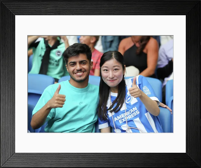 Framed Print : Brighton and Hove Albion v Fulham Premier League 16AUG25