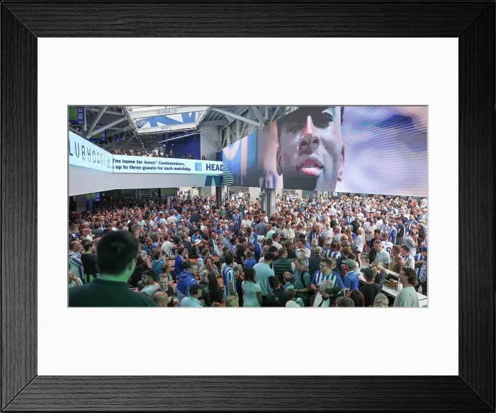 Framed Print : Brighton and Hove Albion v Fulham Premier League 16AUG25 Framed Print : Brighton and Hove Albion v Fulham Premier League 16AUG25