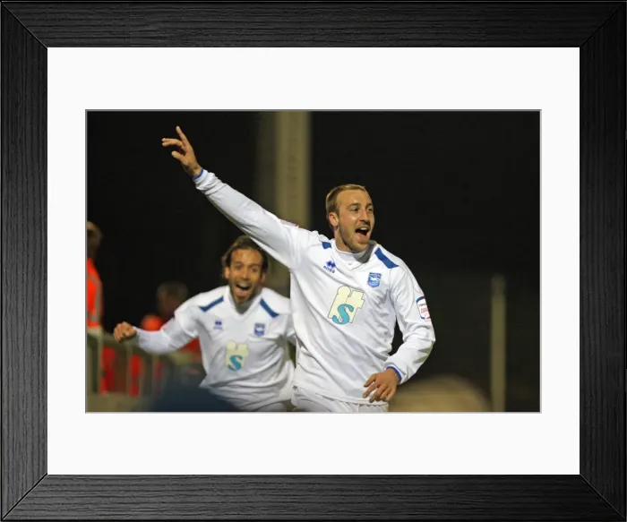 Framed Print : Brighton And Hove Albion Past Seasons: Season 2010-11: Season 2010-11 Away Games: Dagenham & Redbridge