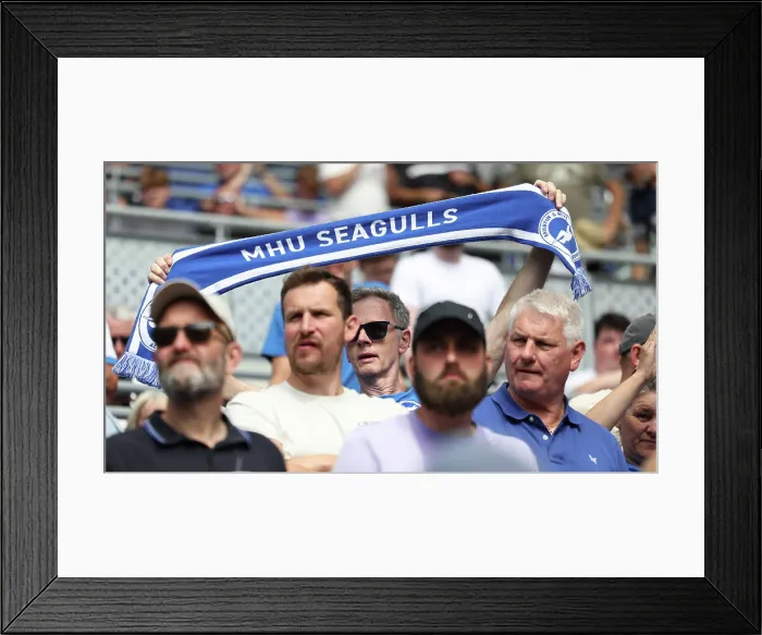 Framed Print : Everton v Brighton and Hove Albion Premier League 24AUG25