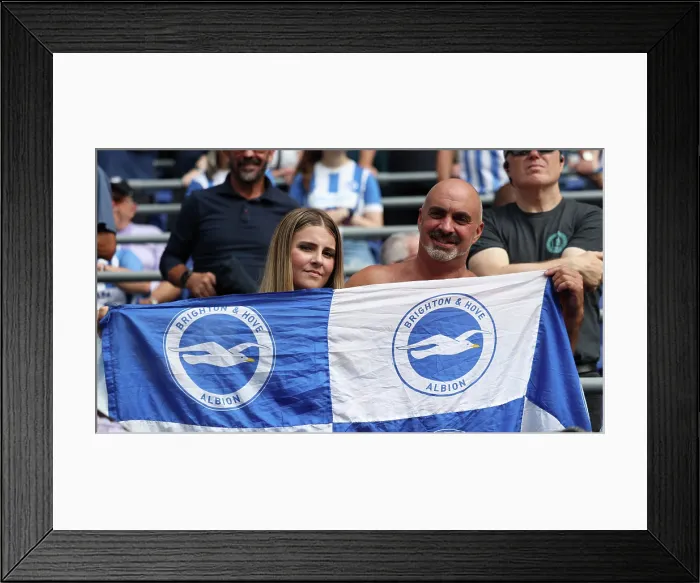 Framed Print : Everton v Brighton and Hove Albion Premier League 24AUG25