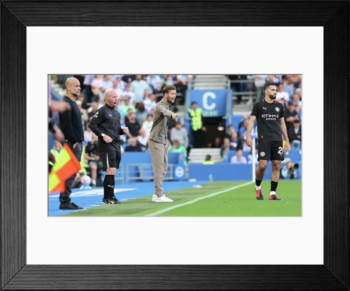 Framed Print : Brighton and Hove Albion v Manchester City Premier League 31AUG25 Framed Print : Brighton and Hove Albion v Manchester City Premier League 31AUG25
