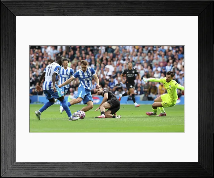 Framed Print : Brighton and Hove Albion v Manchester City Premier League 31AUG25 Framed Print : Brighton and Hove Albion v Manchester City Premier League 31AUG25