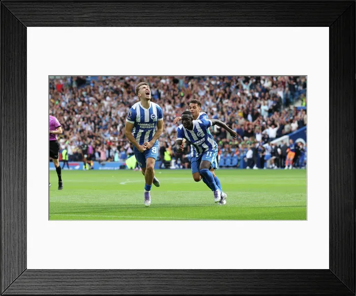 Framed Print : Brighton and Hove Albion v Manchester City Premier League 31AUG25 Framed Print : Brighton and Hove Albion v Manchester City Premier League 31AUG25