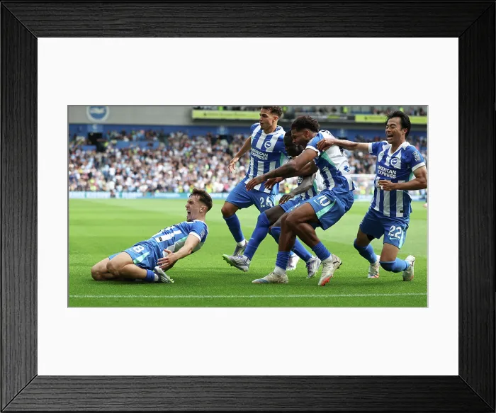 Framed Print : Brighton and Hove Albion v Manchester City Premier League 31AUG25 Framed Print : Brighton and Hove Albion v Manchester City Premier League 31AUG25