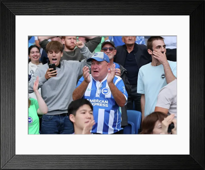 Framed Print : Brighton and Hove Albion v Manchester City Premier League 31AUG25 Framed Print : Brighton and Hove Albion v Manchester City Premier League 31AUG25