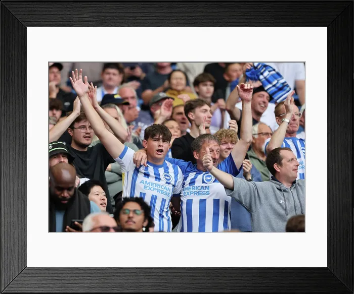 Framed Print : Brighton and Hove Albion v Manchester City Premier League 31AUG25 Framed Print : Brighton and Hove Albion v Manchester City Premier League 31AUG25