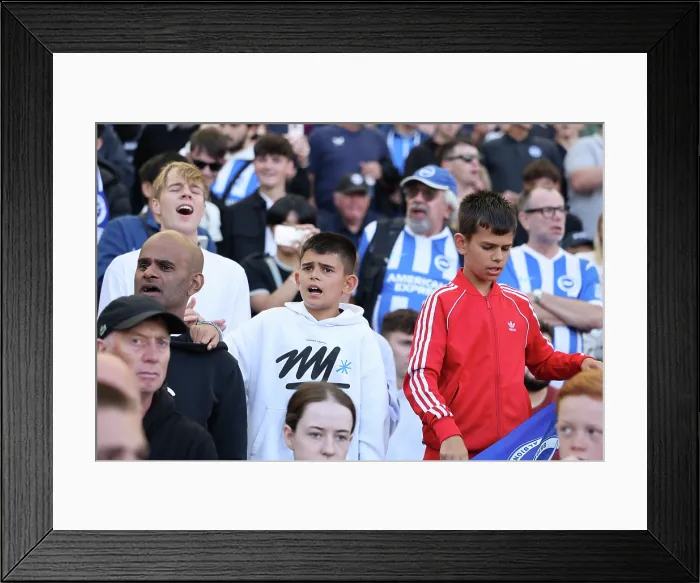 Framed Print : Brighton and Hove Albion v Manchester City Premier League 31AUG25 Framed Print : Brighton and Hove Albion v Manchester City Premier League 31AUG25