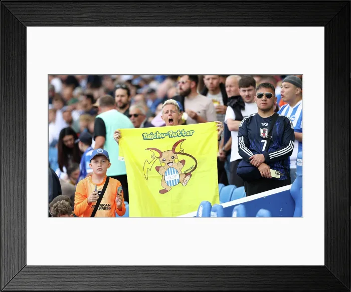 Framed Print : Brighton and Hove Albion v Manchester City Premier League 31AUG25 Framed Print : Brighton and Hove Albion v Manchester City Premier League 31AUG25