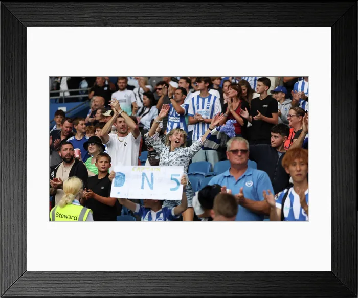 Framed Print : Brighton and Hove Albion v Manchester City Premier League 31AUG25 Framed Print : Brighton and Hove Albion v Manchester City Premier League 31AUG25