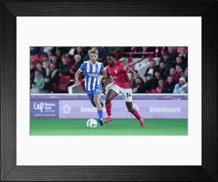 Framed Print : Barnsley v Brighton and Hove Albion Carabao Cup 23SEP25