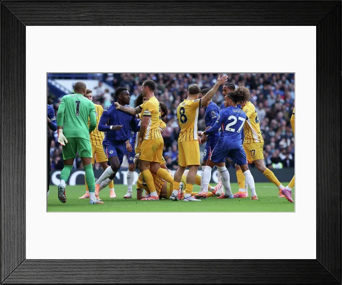 Framed Print : Chelsea v Brighton and Hove Albion Premier League 27SEP25