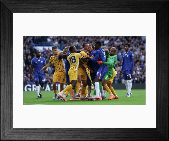 Framed Print : Chelsea v Brighton and Hove Albion Premier League 27SEP25