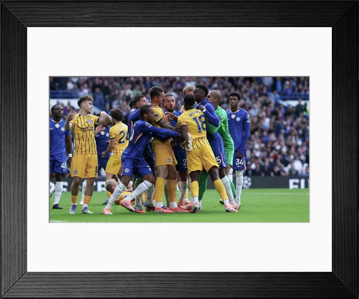Framed Print : Chelsea v Brighton and Hove Albion Premier League 27SEP25
