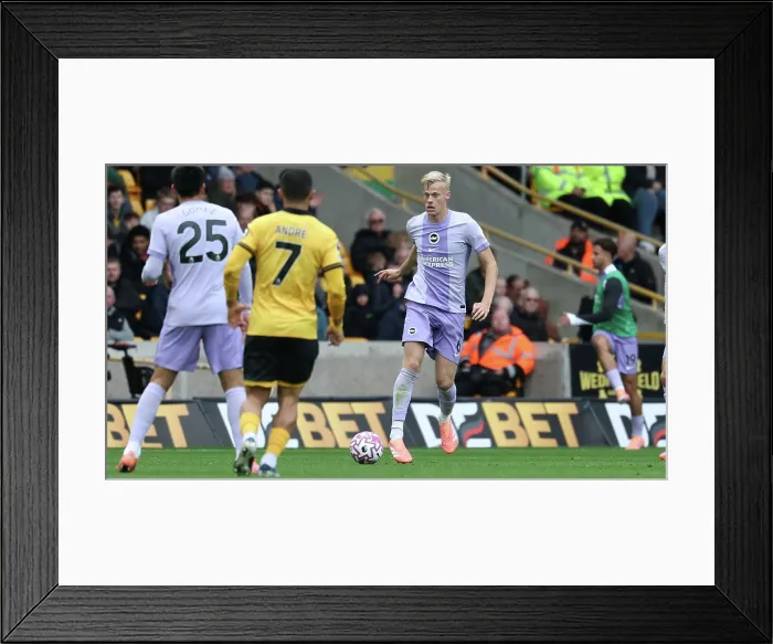 Framed Print : Wolverhampton Wanderers v Brighton and Hove Albion Premier League 05OCT25 Framed Print : Wolverhampton Wanderers v Brighton and Hove Albion Premier League 05OCT25