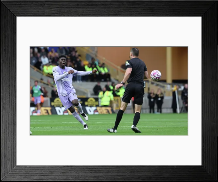 Framed Print : Wolverhampton Wanderers v Brighton and Hove Albion Premier League 05OCT25 Framed Print : Wolverhampton Wanderers v Brighton and Hove Albion Premier League 05OCT25