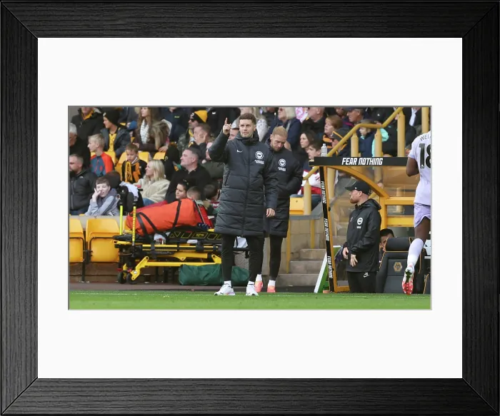 Framed Print : Wolverhampton Wanderers v Brighton and Hove Albion Premier League 05OCT25 Framed Print : Wolverhampton Wanderers v Brighton and Hove Albion Premier League 05OCT25