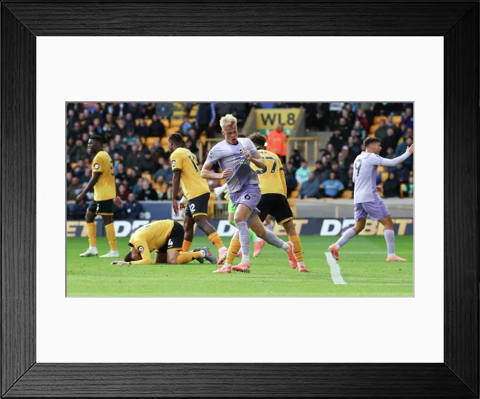 Framed Print : Wolverhampton Wanderers v Brighton and Hove Albion Premier League 05OCT25 Framed Print : Wolverhampton Wanderers v Brighton and Hove Albion Premier League 05OCT25