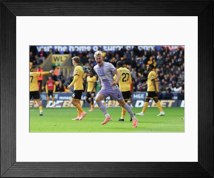 Framed Print : Wolverhampton Wanderers v Brighton and Hove Albion Premier League 05OCT25 Framed Print : Wolverhampton Wanderers v Brighton and Hove Albion Premier League 05OCT25