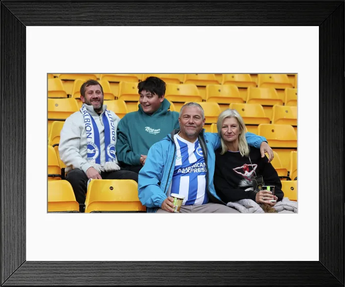 Framed Print : Wolverhampton Wanderers v Brighton and Hove Albion Premier League 05OCT25 Framed Print : Wolverhampton Wanderers v Brighton and Hove Albion Premier League 05OCT25