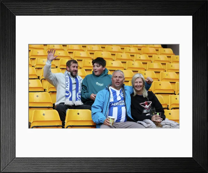 Framed Print : Wolverhampton Wanderers v Brighton and Hove Albion Premier League 05OCT25 Framed Print : Wolverhampton Wanderers v Brighton and Hove Albion Premier League 05OCT25