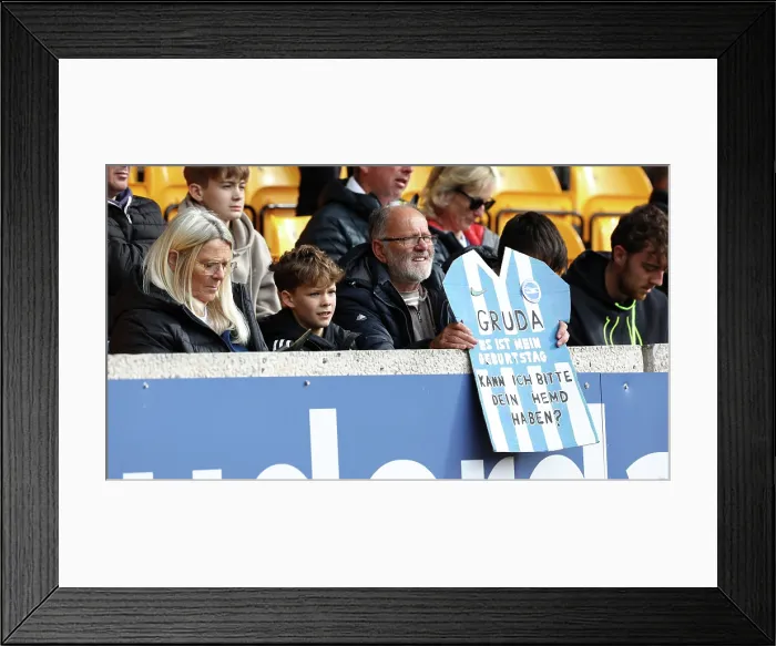 Framed Print : Wolverhampton Wanderers v Brighton and Hove Albion Premier League 05OCT25 Framed Print : Wolverhampton Wanderers v Brighton and Hove Albion Premier League 05OCT25