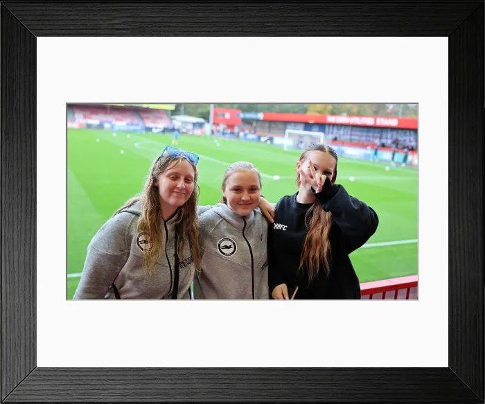 Framed Print : Brighton and Hove Albion Women v Southampton Women Subway League Cup 19OCT25 Framed Print : Brighton and Hove Albion Women v Southampton Women Subway League Cup 19OCT25