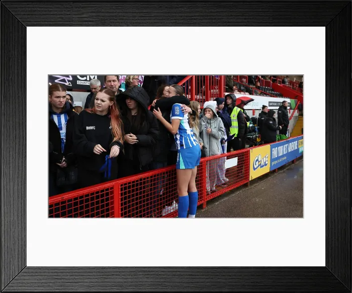 Framed Print : Brighton and Hove Albion Women v Southampton Women Subway League Cup 19OCT25 Framed Print : Brighton and Hove Albion Women v Southampton Women Subway League Cup 19OCT25