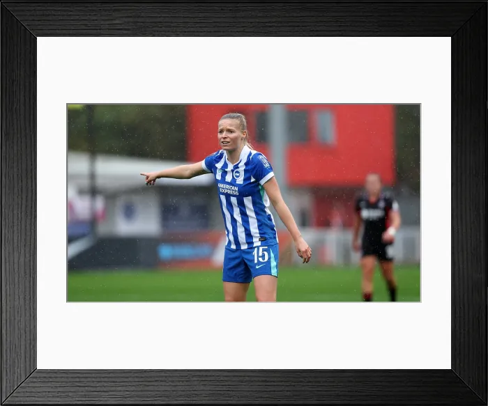 Framed Print : Brighton and Hove Albion Women v Southampton Women Subway League Cup 19OCT25 Framed Print : Brighton and Hove Albion Women v Southampton Women Subway League Cup 19OCT25