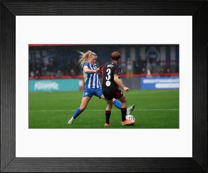 Framed Print : Brighton and Hove Albion Women v Southampton Women Subway League Cup 19OCT25 Framed Print : Brighton and Hove Albion Women v Southampton Women Subway League Cup 19OCT25