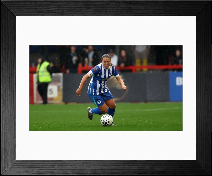 Framed Print : Brighton and Hove Albion Women v Southampton Women Subway League Cup 19OCT25 Framed Print : Brighton and Hove Albion Women v Southampton Women Subway League Cup 19OCT25