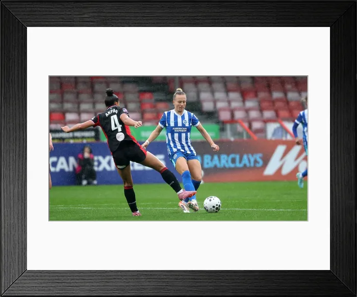 Framed Print : Brighton and Hove Albion Women v Southampton Women Subway League Cup 19OCT25 Framed Print : Brighton and Hove Albion Women v Southampton Women Subway League Cup 19OCT25